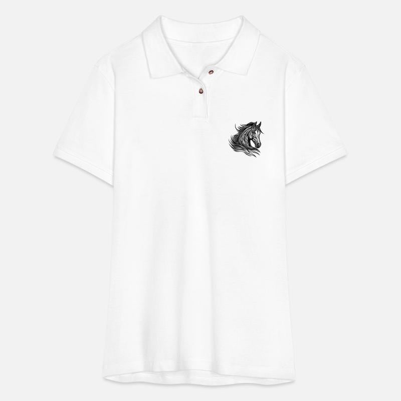 Proud Stallion Portrait Mane In The Wind Horses