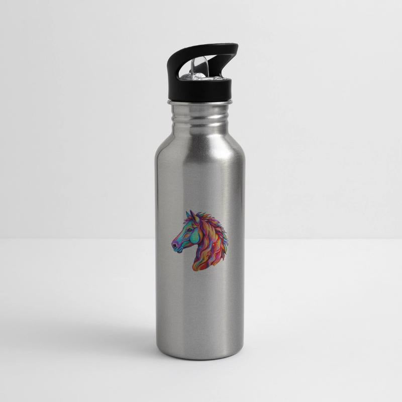 Psychedelic Horse Head Gallop Equine Equestrian