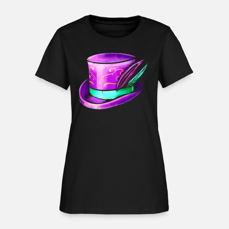 Purple Hat Cylinder For Mardi Gras