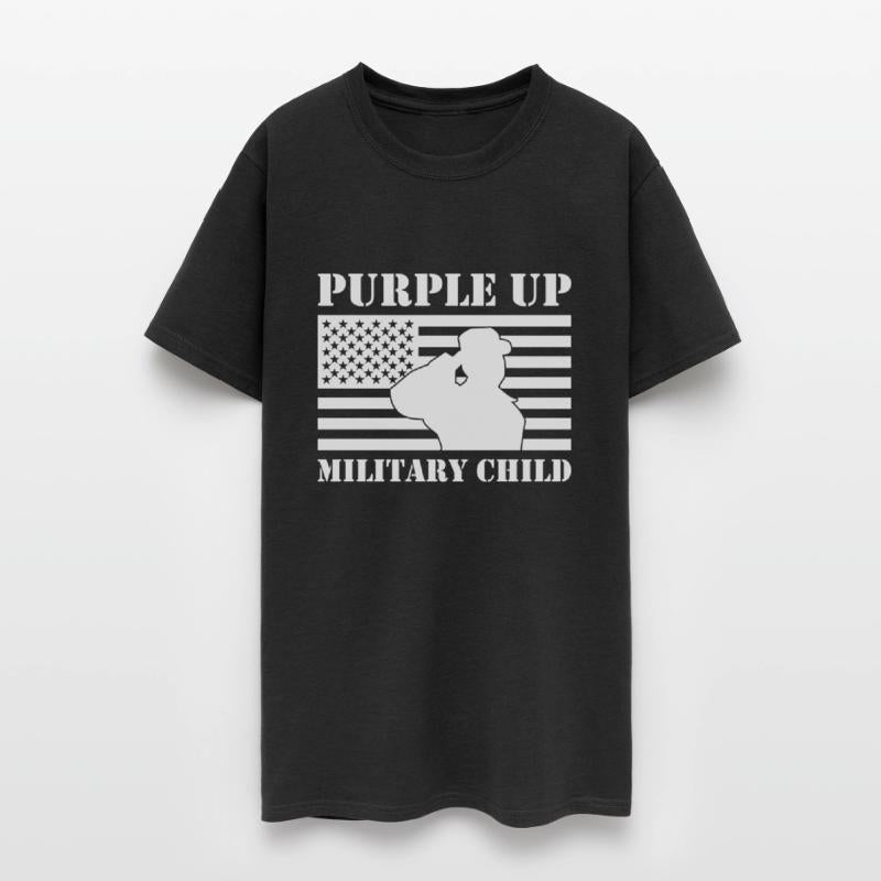 Purple Up Military Kids Military Child Retro US