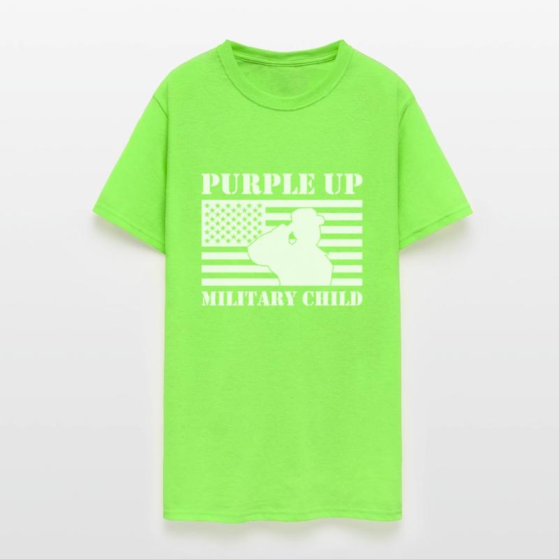 Purple Up Military Kids Military Child Retro US