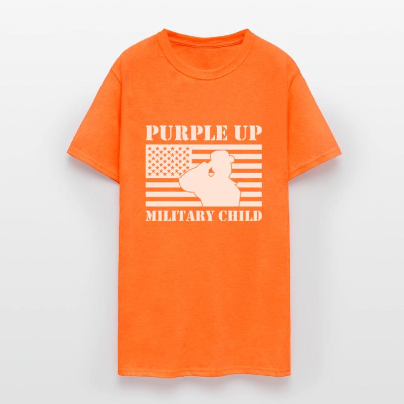 Purple Up Military Kids Military Child Retro US