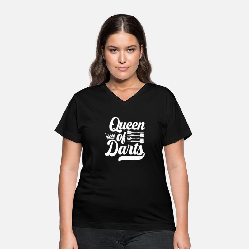 Queen Of The Darts Darts Player Shooting Bullseye