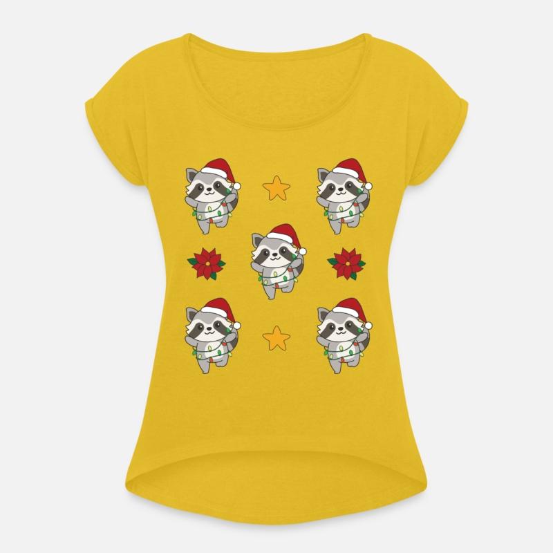 Raccoon Christmas Winter Animals Raccoons