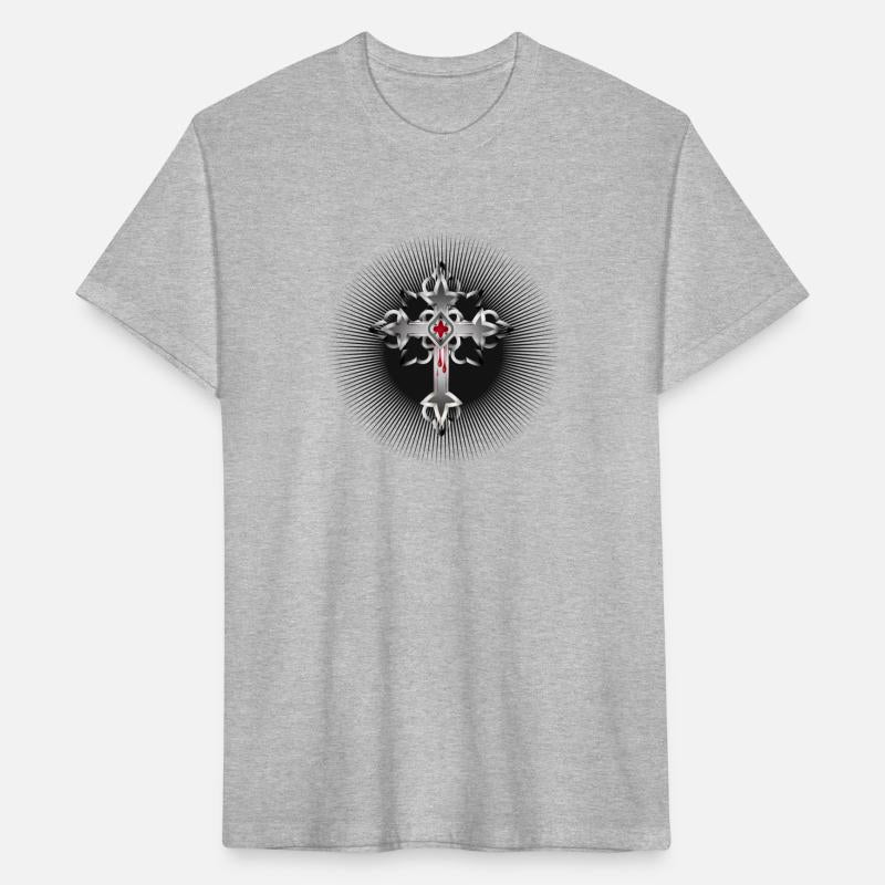 radiant gothic cross made of gothic elements