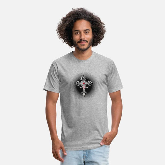 radiant gothic cross made of gothic elements