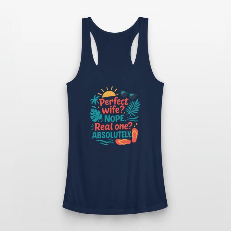 Real Wife Summer Vibes Funny Confident Quote Tee