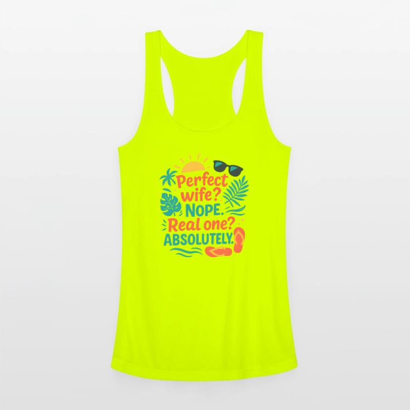 Real Wife Summer Vibes Funny Confident Quote Tee