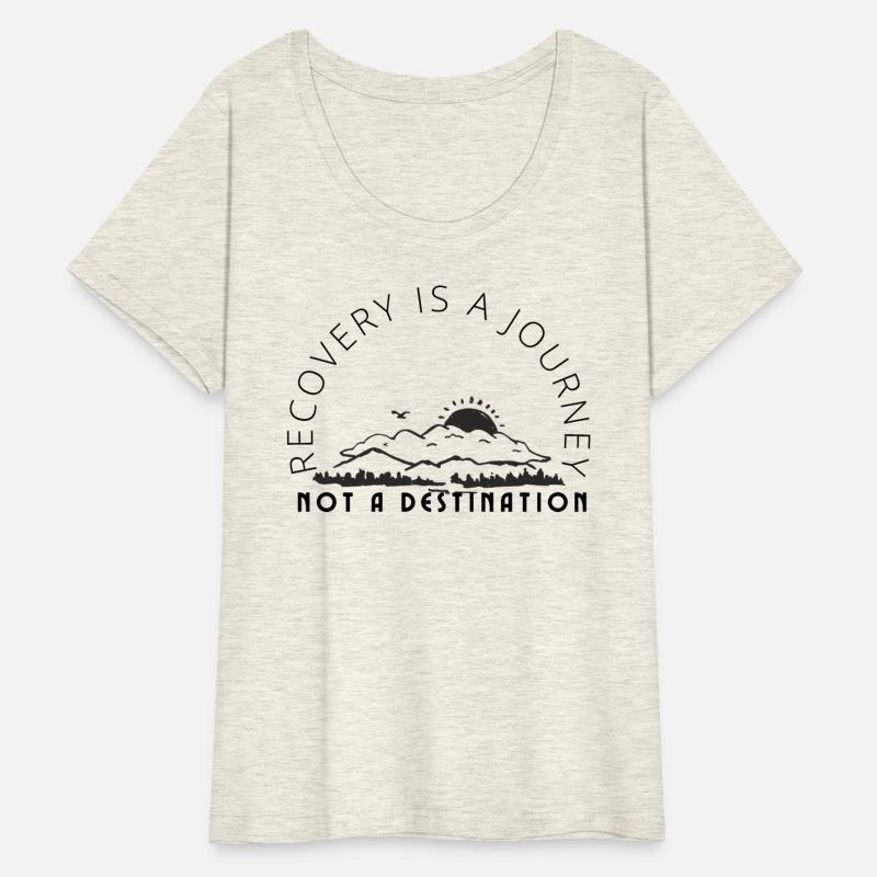 recovery is a journey black text