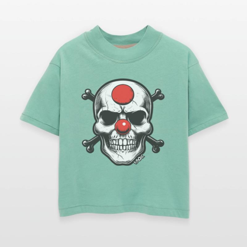 Red Clown Nose Skull and Bones