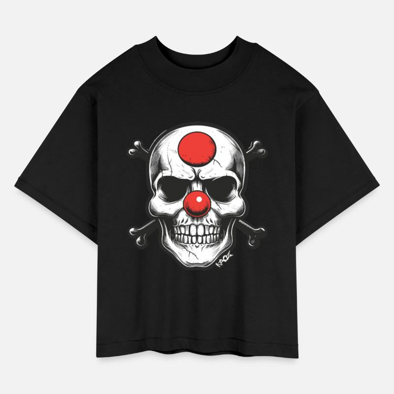 Red Clown Nose Skull and Bones