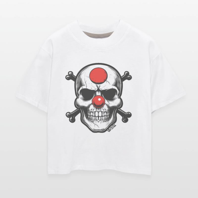 Red Clown Nose Skull and Bones