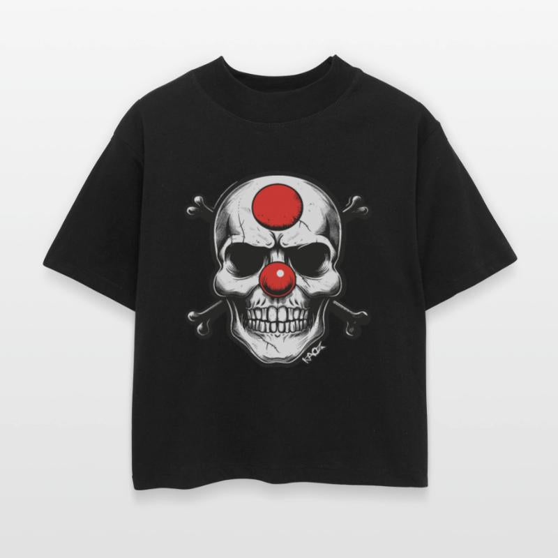 Red Clown Nose Skull and Bones