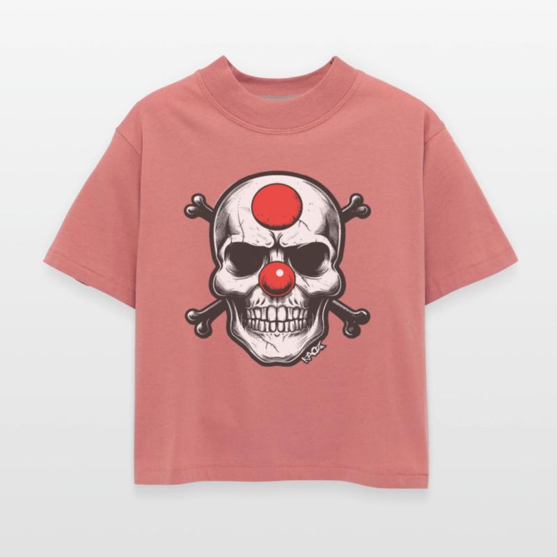 Red Clown Nose Skull and Bones