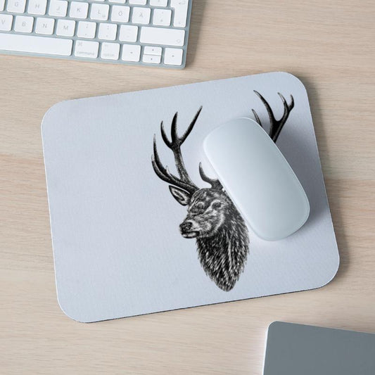 Red deer stag - ink illustration