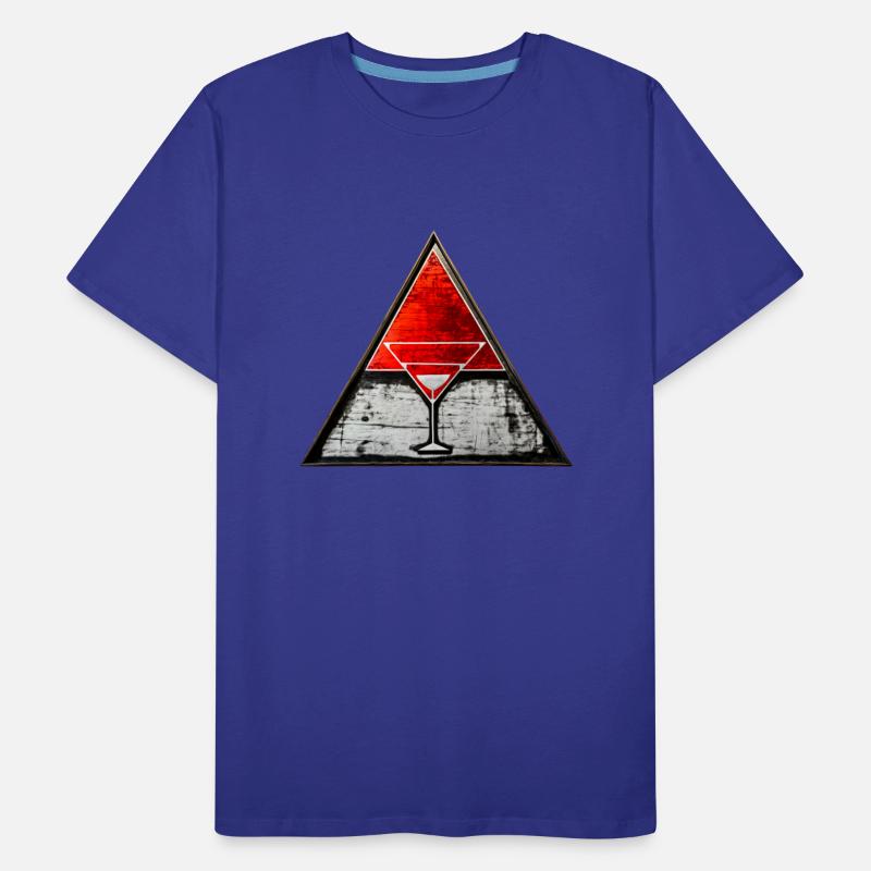 Red triangle shaped Road Sign with a glass big