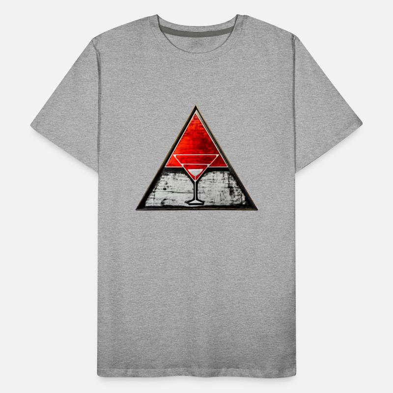 Red triangle shaped Road Sign with a glass big