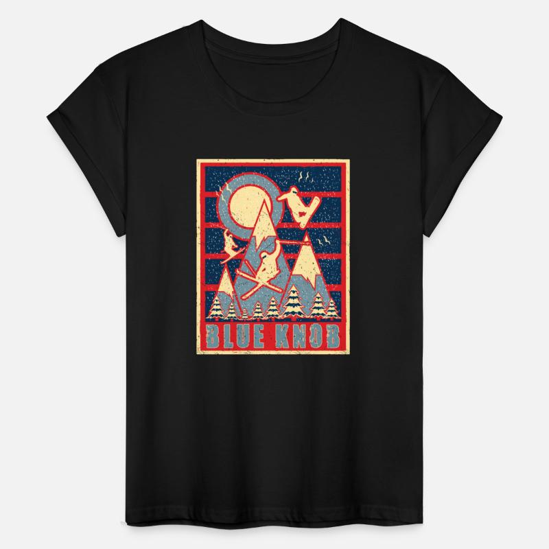 Retro 80s Blue Knob Ski