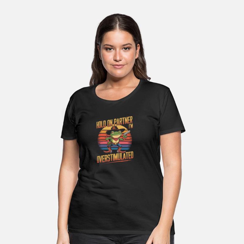 Retro Cowboy Frog with Bold, Funny Quote Art
