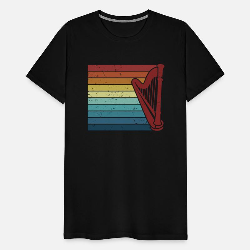 Retro Pedal Harp Harpist Konghou Lover Harp Player