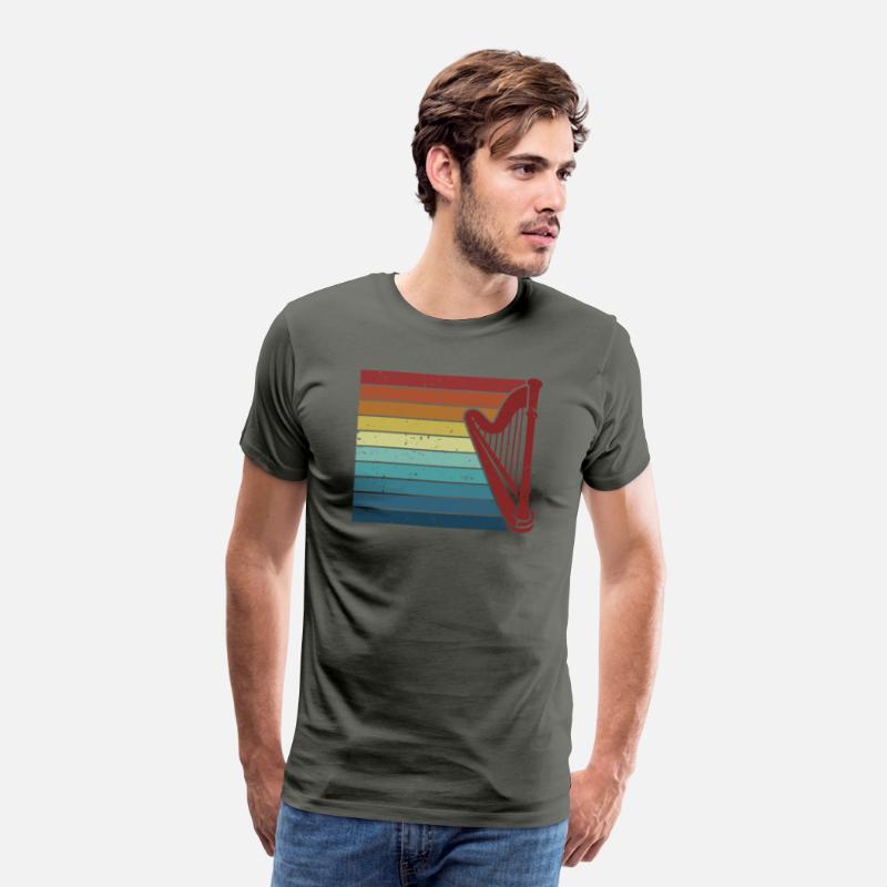 Retro Pedal Harp Harpist Konghou Lover Harp Player