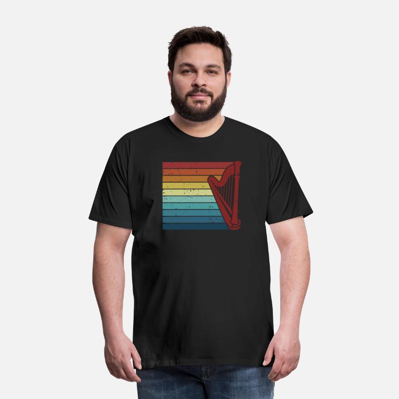 Retro Pedal Harp Harpist Konghou Lover Harp Player