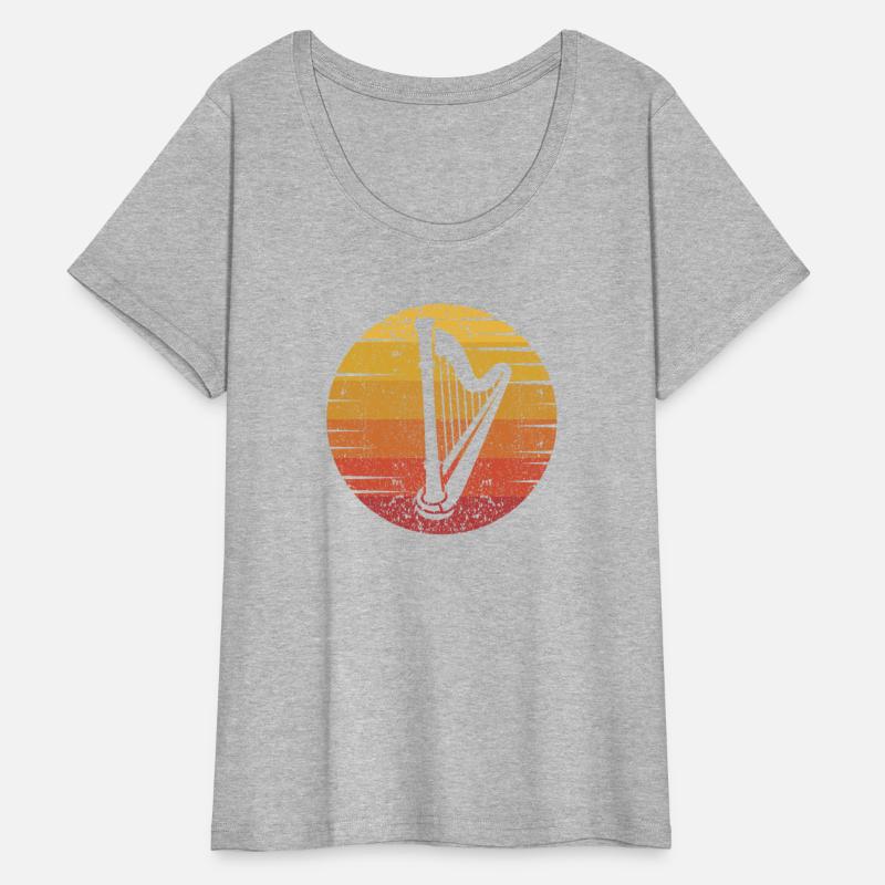 Retro Pedal Harp Harpist Konghou Lover Harp Player