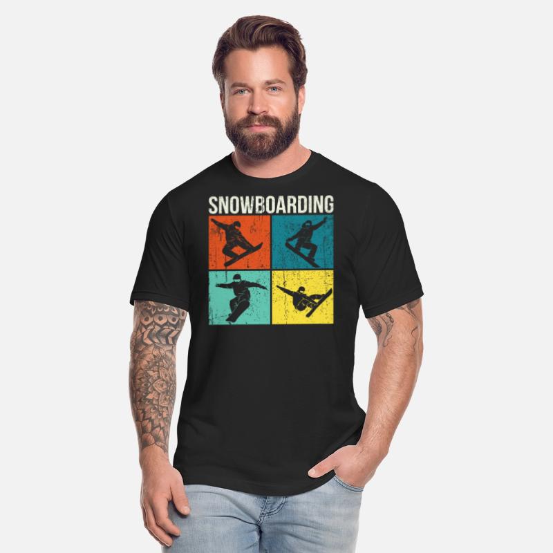 Retro Snowboard And Snowboarding