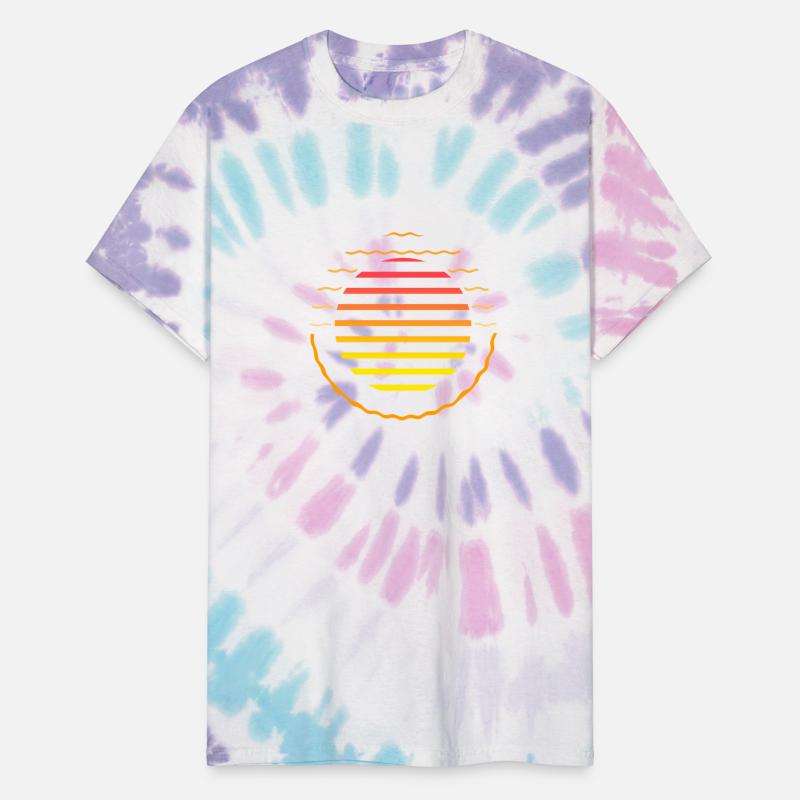 Retro sunset style 80s
