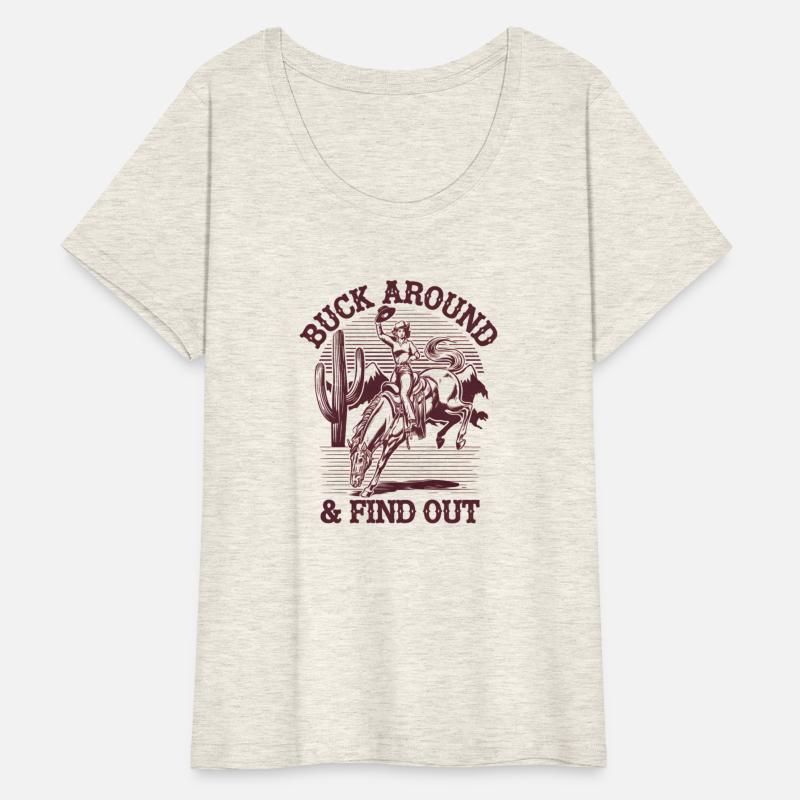 Retro Vintage Cowboy Buck Around and Find Out