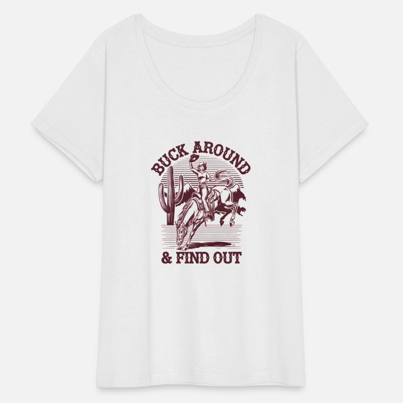 Retro Vintage Cowboy Buck Around and Find Out