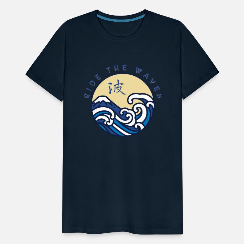 Ride the Waves Surfing Dark Blue