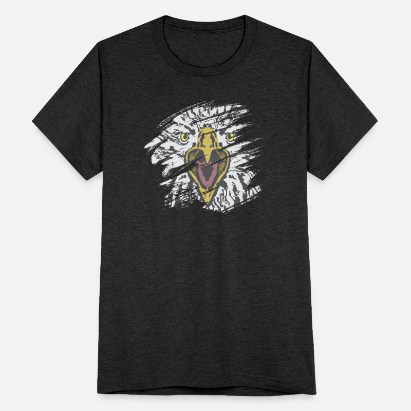 Ripped Grunge Bald Eagle