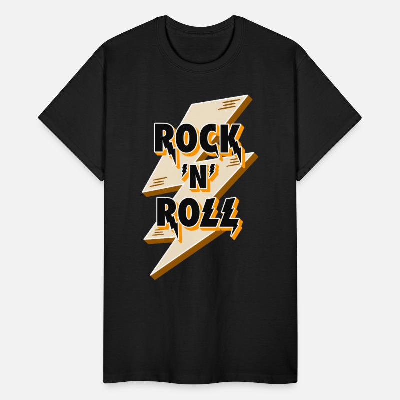 Rock'N'Roll Sign With Lightning Bolt