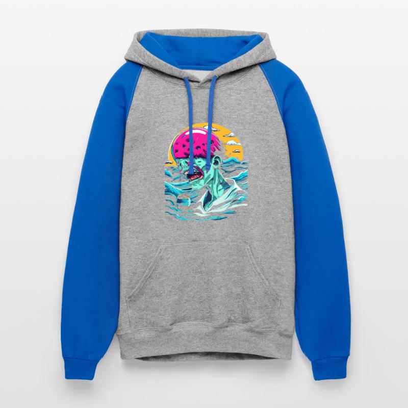 Sad Zombie In The Ocean