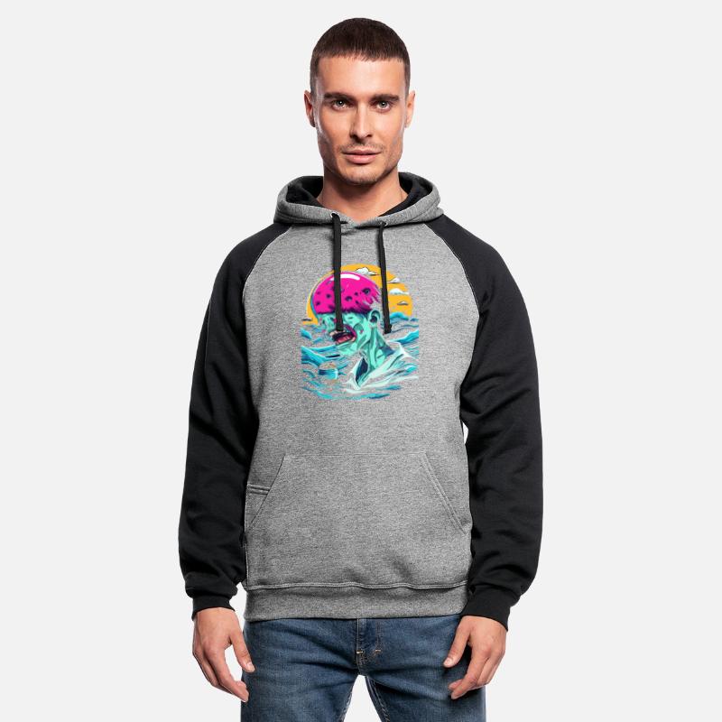 Sad Zombie In The Ocean