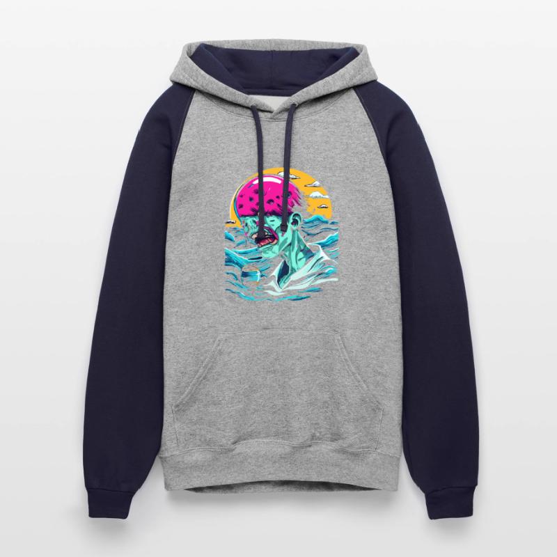 Sad Zombie In The Ocean