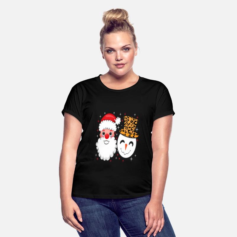 Santa and Snowman Leopard Sparkle