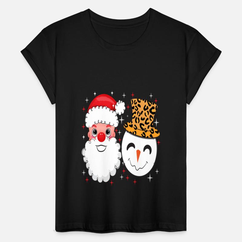 Santa and Snowman Leopard Sparkle