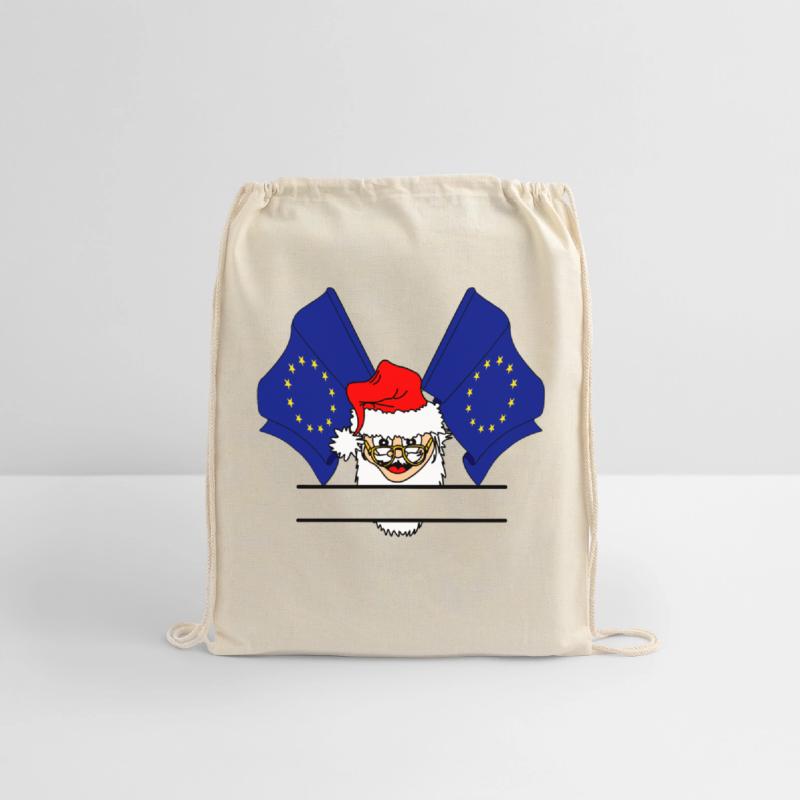 Santa Claus flag Europe text space