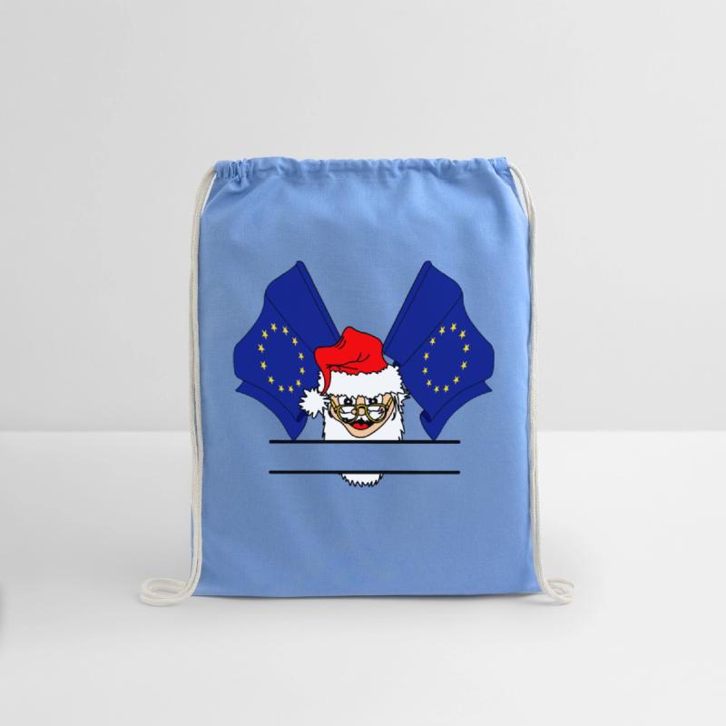Santa Claus flag Europe text space