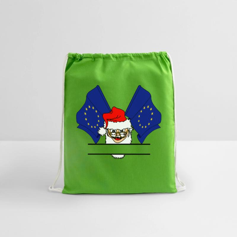 Santa Claus flag Europe text space