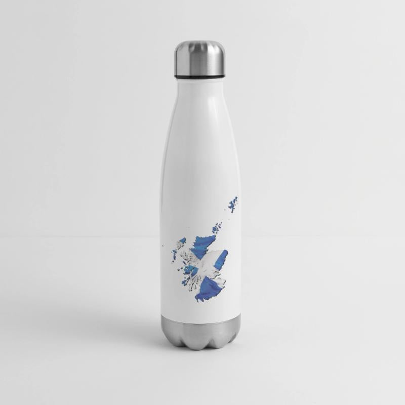 Scotland Flag in Scotland Map