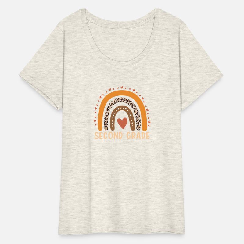 Second Grade Teacher Leopard Rainbow 2nd Grade