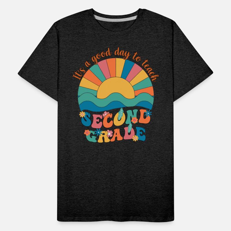 second Grade Teacher Retro Sunset