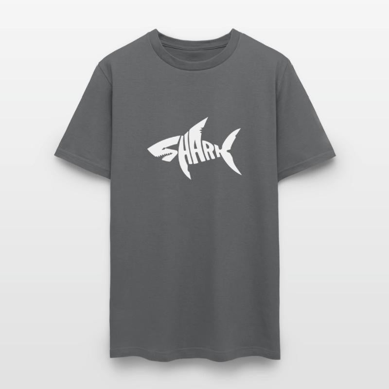 Shark typography for great white shark lover