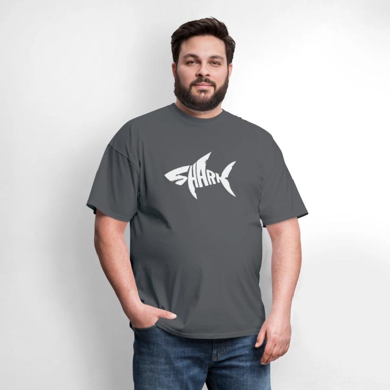 Shark typography for great white shark lover