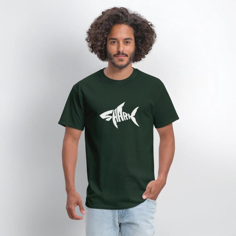 Shark typography for great white shark lover