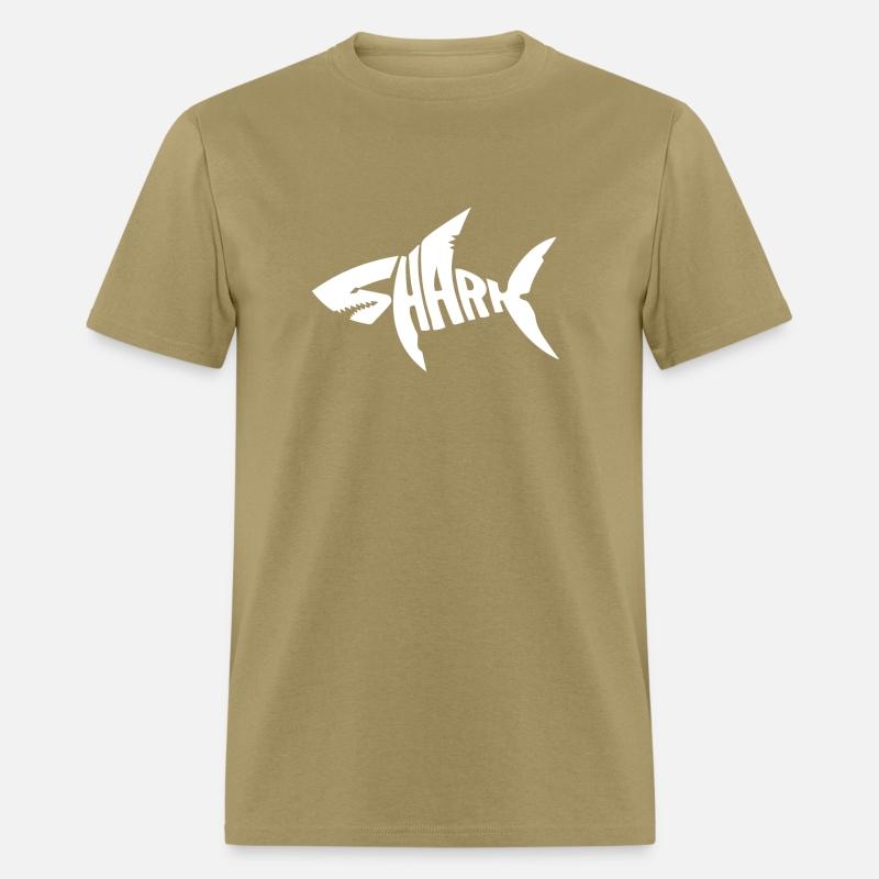 Shark typography for great white shark lover