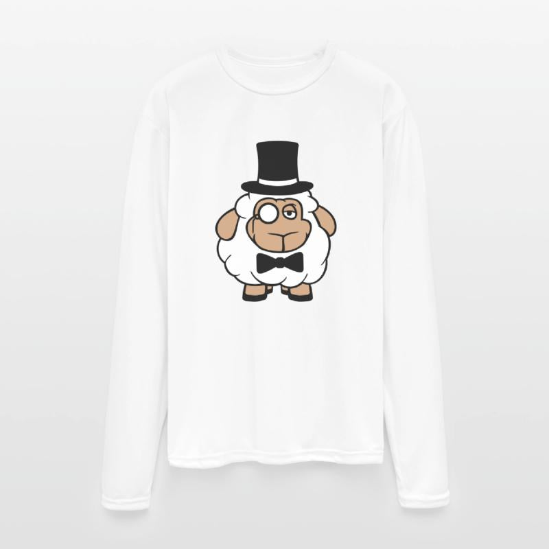 Sheep Mr. Gentleman Top Hat Monocle Glasses Rich